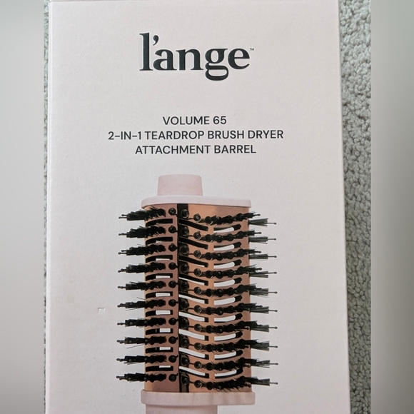 l’ange Volume 65 2-in-1 Teardrop Brush Dryer Attachment Barrel Blush Open Box - Picture 4 of 11